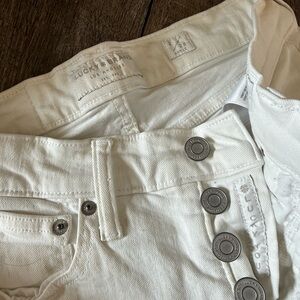 Lucky Brand Women's Cream Button-Fly Jeans